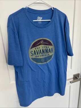 Savannah Georgia Graphic Tee in Blue L